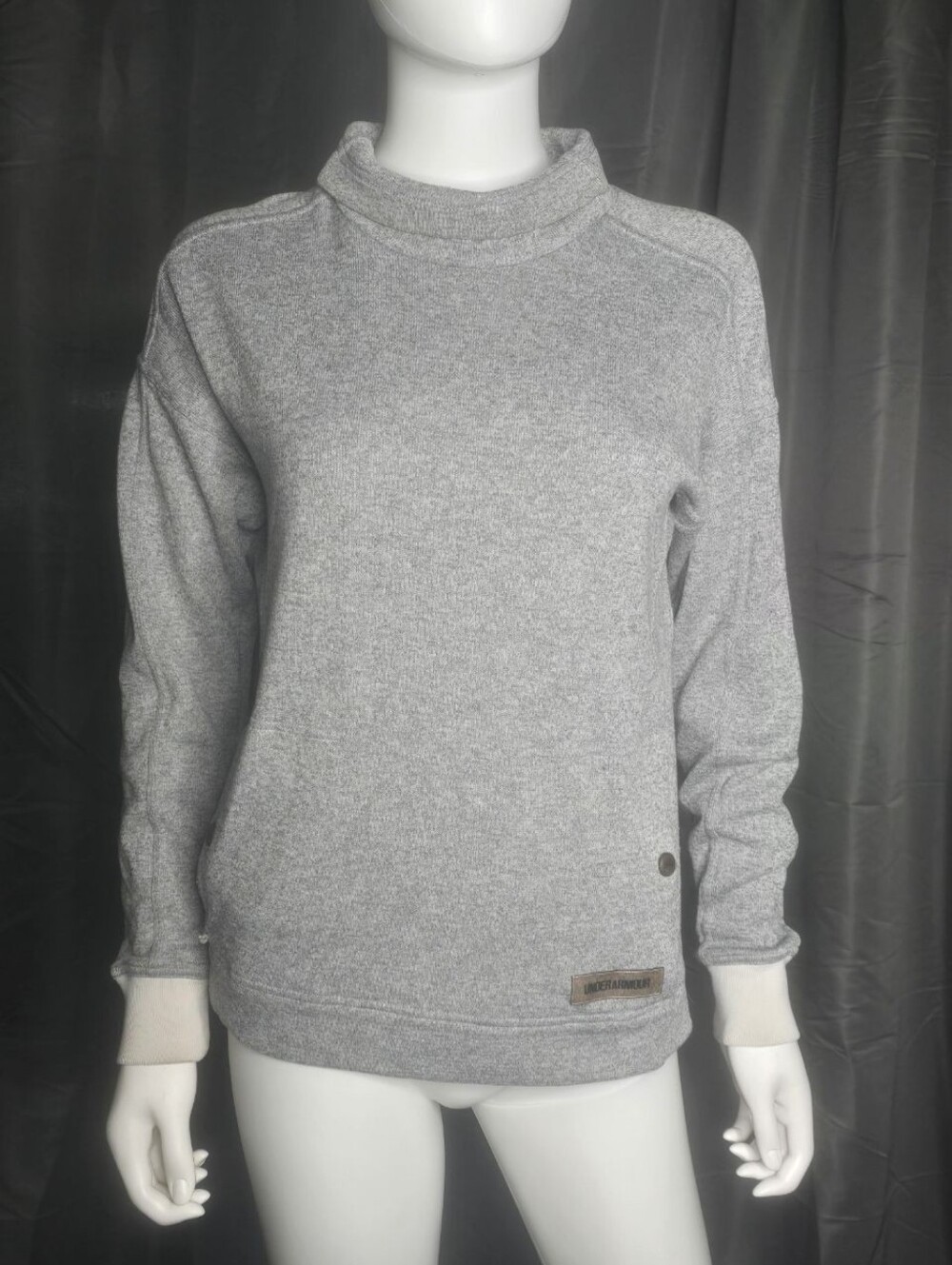 Under Armour Gray Mockneck Pullover Sweater Size XS